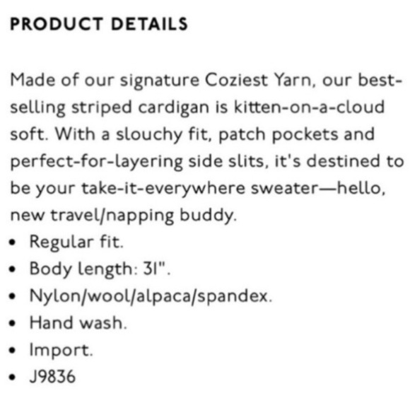 Madewell Striped Cardigan, XS - Picture 2 of 4